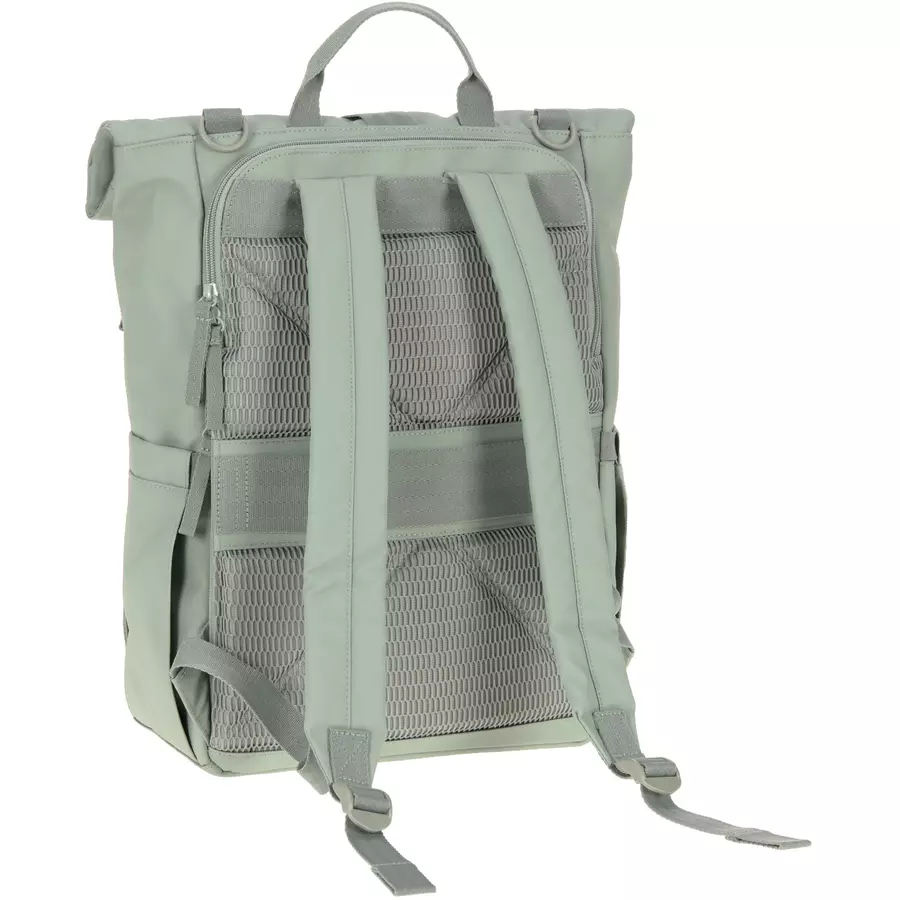 LÄSSIG Wickelrucksack Rolltop Up Backpack silver green