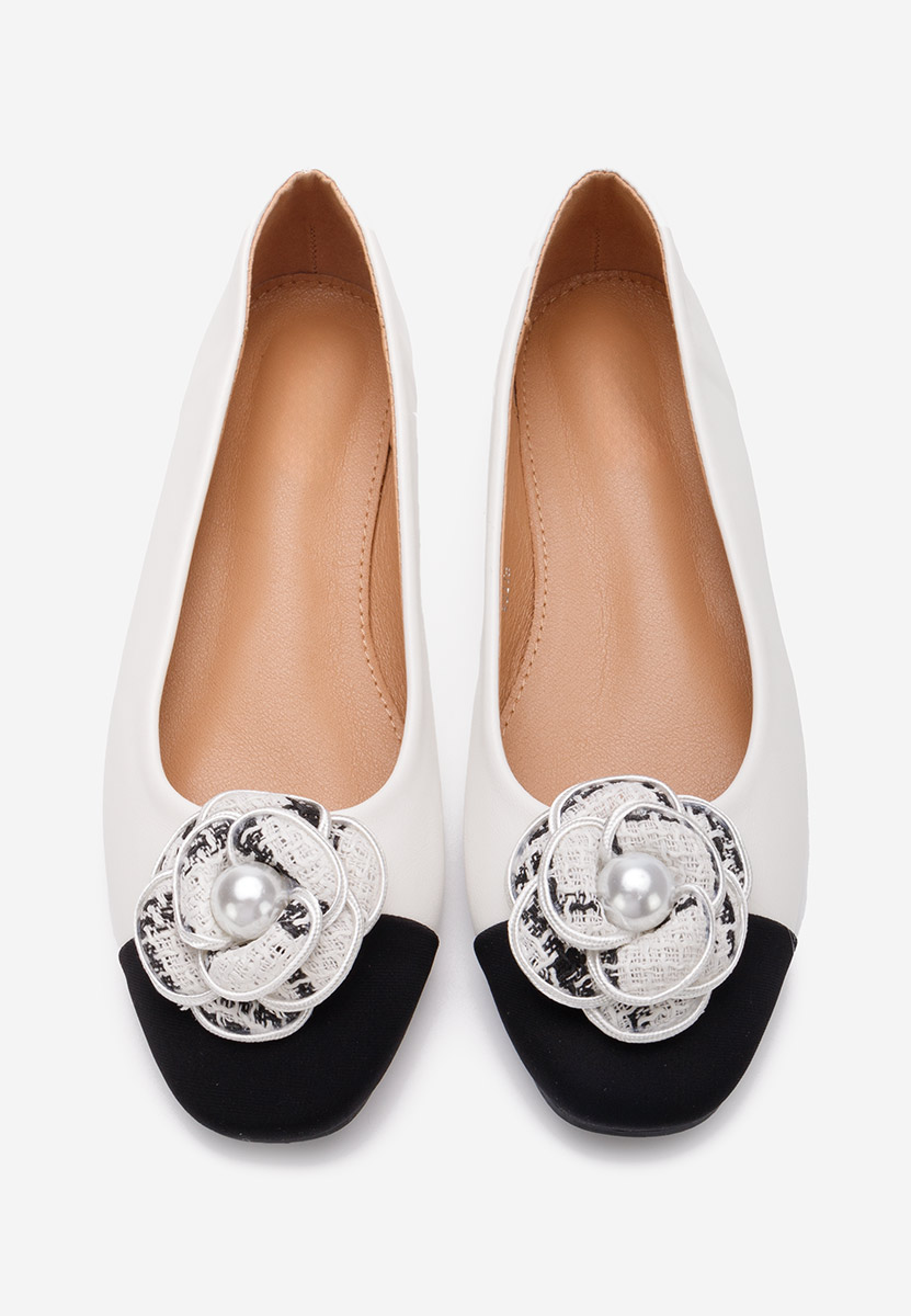Ballerines femme blancs Sorena
