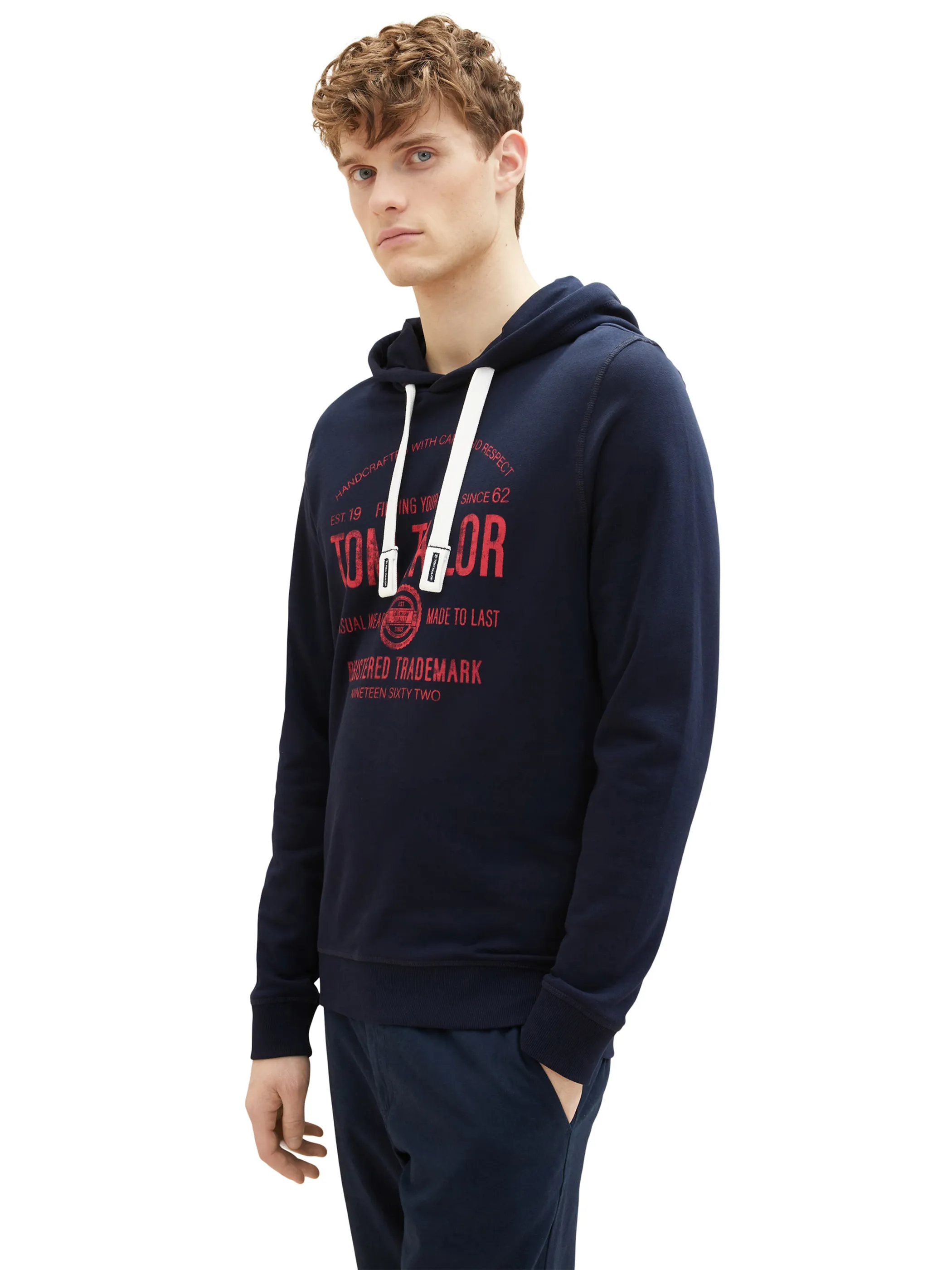 Herren Sweatshirt mit Kapuze und Print
