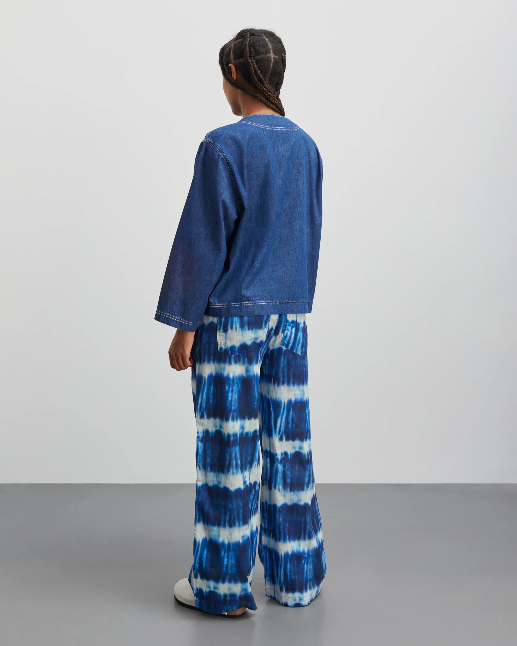 Mads Nørgaard  Colin Sonie bukser - Tie Dye Stripe Aop Merthyl Blu