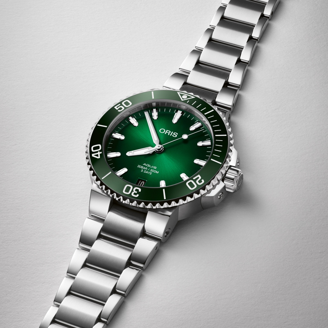 Oris Aquis Date Calibre 400 Grün Ø 41.5mm