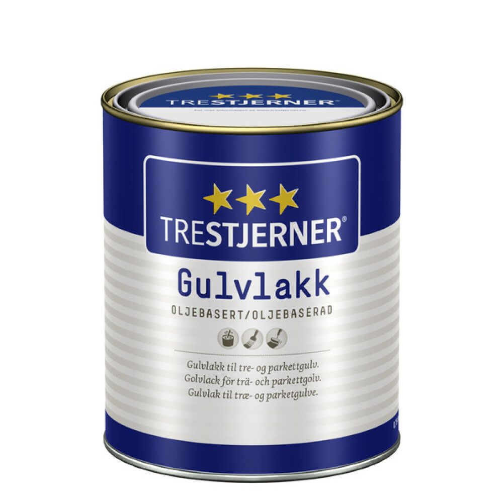 GULVLAKK TRESTJERNER OLJEBASERT SILKEMATT 0,75L