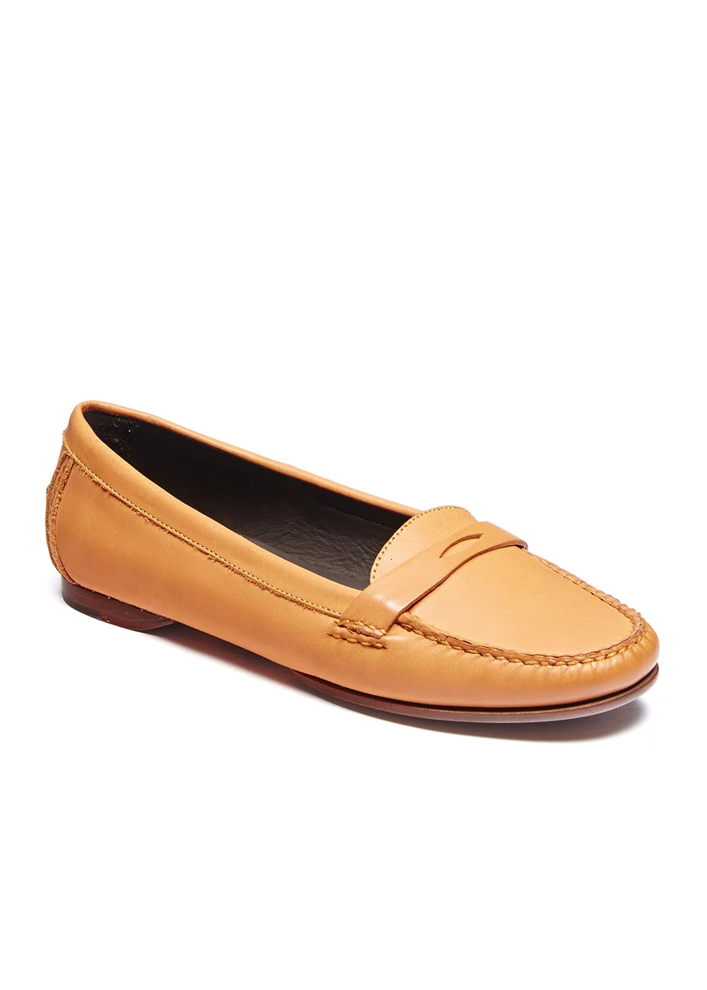 ROUND MOC CUIR ORANGE