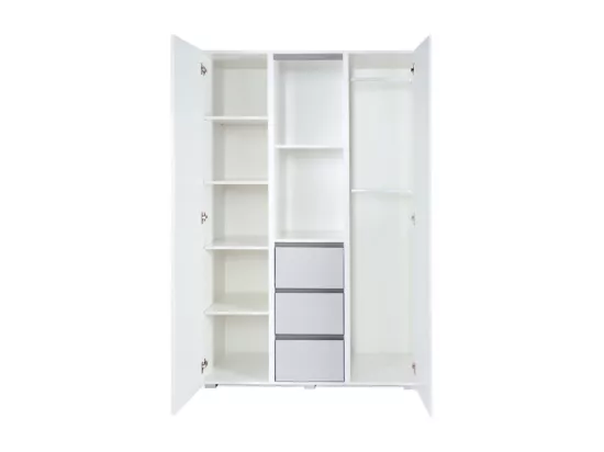 Armoire 3 portes LittleSky by Klups Dalia - Blanc