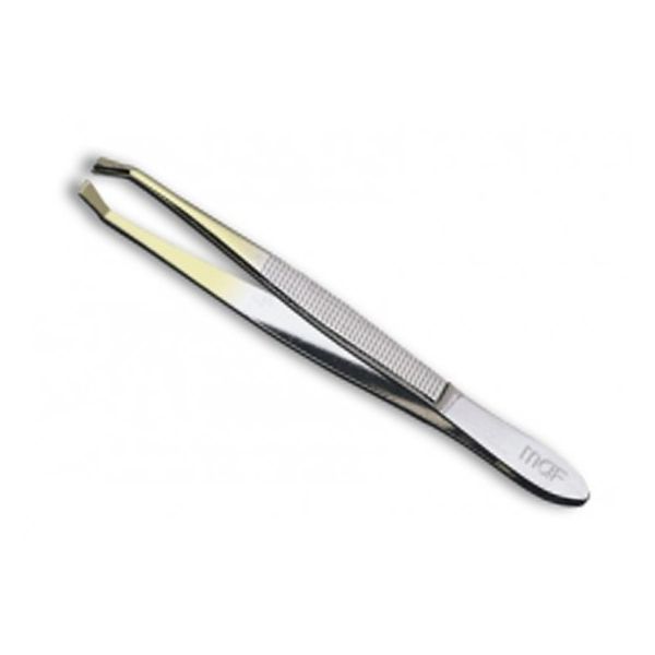MAF Pinça Depilação Ponta Dourada 8cm