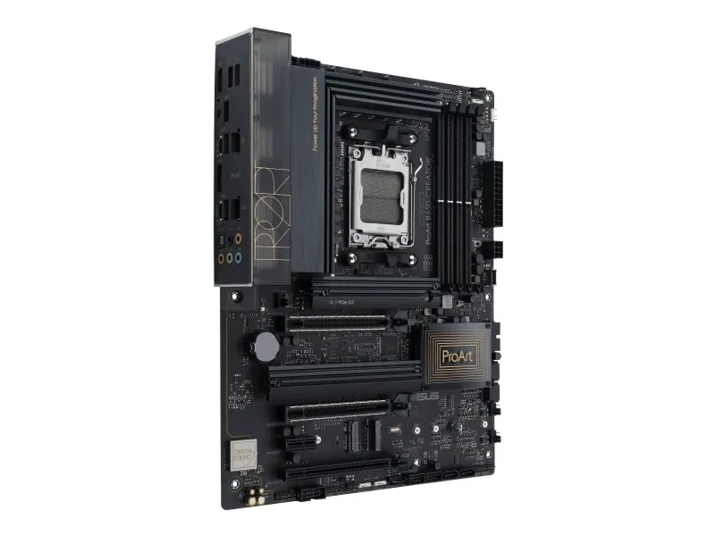 ASUS ProArt B650-CREATOR - Bundkort - ATX - Socket AM5 - AMD B650 Chipset - USB 3.2 Gen 1, USB 3.2 Gen 2, USB-C 3.2 Gen2, USB-C 3.2 Gen 2x2 - Gigabit LAN, 2.5 Gigabit LAN - onboard grafik (CPU påkrævet) - HD Audio (8-kanaler)