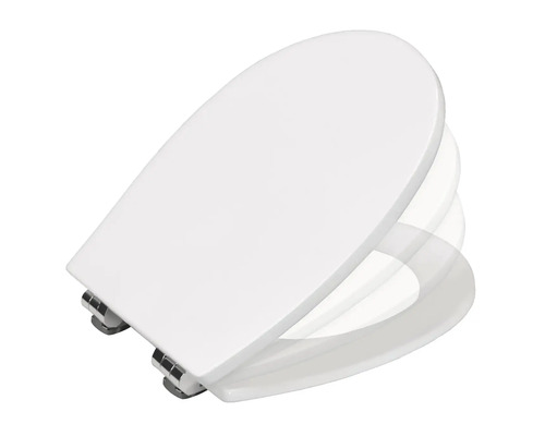 form&style Anantara toiletzitting, gegoten hout, wit, soft-close mechanisme tbd01