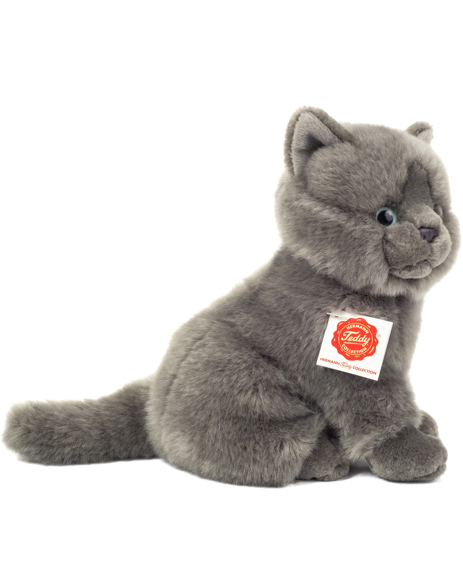 Kuscheltier KARTÄUSER KATZE (20 cm) sitzend in grau