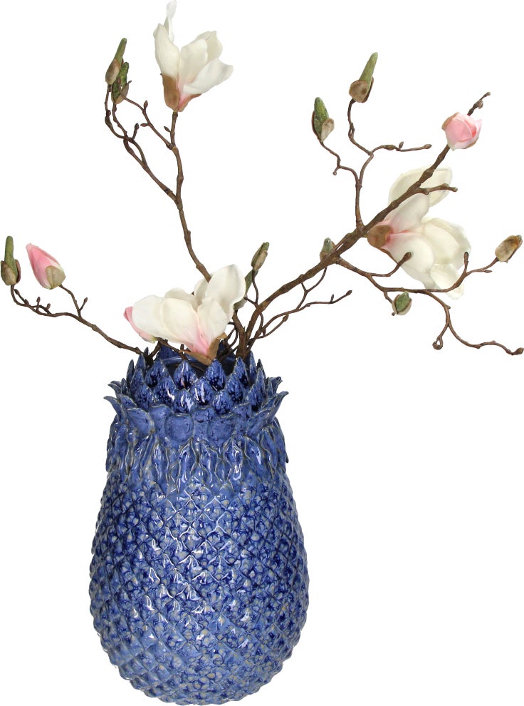 Vaas Tia blauw D 22 H 34,5 cm