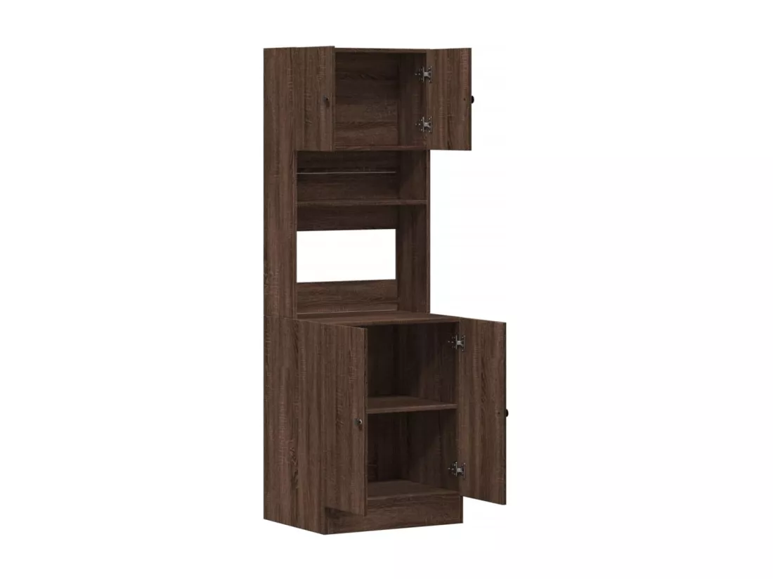 Armoire de cuisine chêne marron 60x50x180 cm bois d’ingénierie