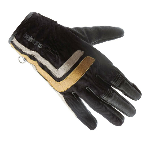 Helstons - Gants Jeff été Noir / Or / Beige