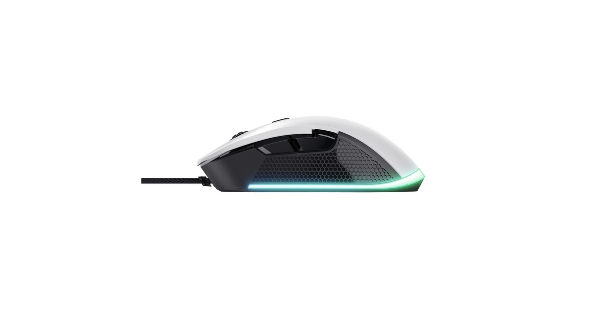 TrustGXT 922 Ybar ECO gaming muis  (Wit, RGB | 200 - 7200 dpi)