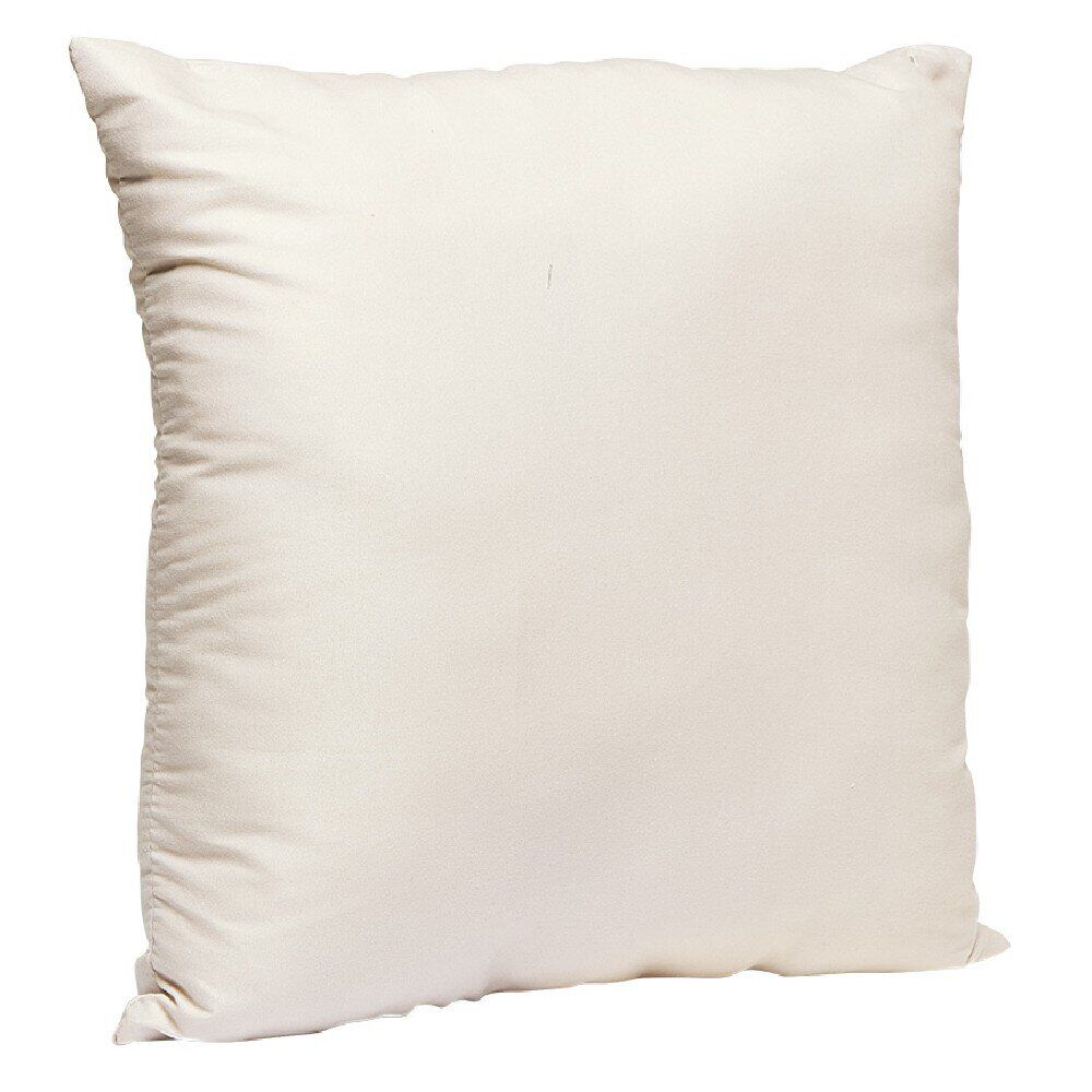 Coussin carré en polyester taupe