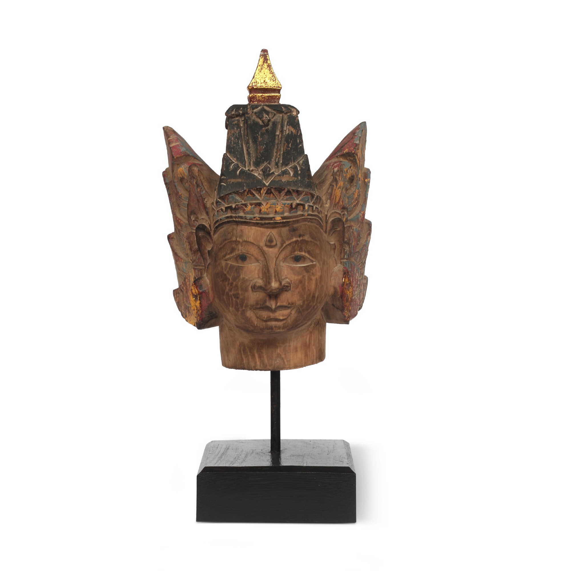 Skulptur 'Ram' auf Sockel, multicolor, H 31 cm, B 14 cm, T 11 cm von fischer's lagerhaus