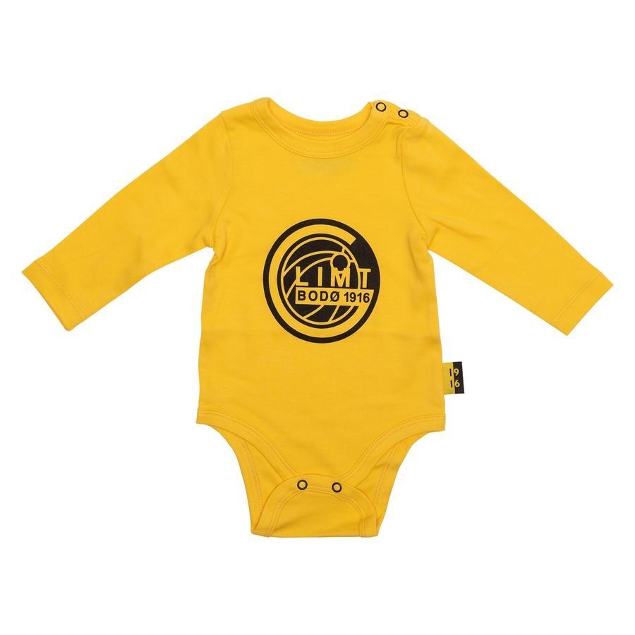 FK Bodø/Glimt Bébé Body Manches Longues Jaune