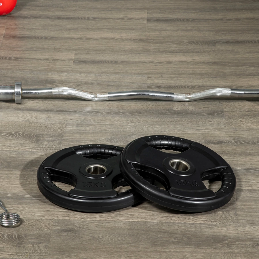 SPORTNOW Hantelscheibe mit 5 cm Bohrung schwarz