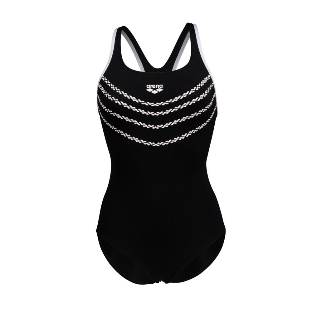 Arena LOSANGE V - Maillot de bain 1 pièce Femme black/white