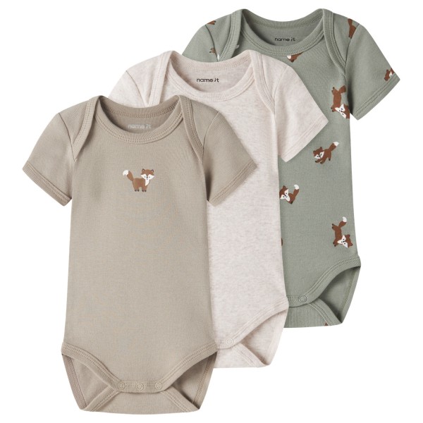 Name it - Kid's Body S/S Fox 3-Pack - Sous-vêtement