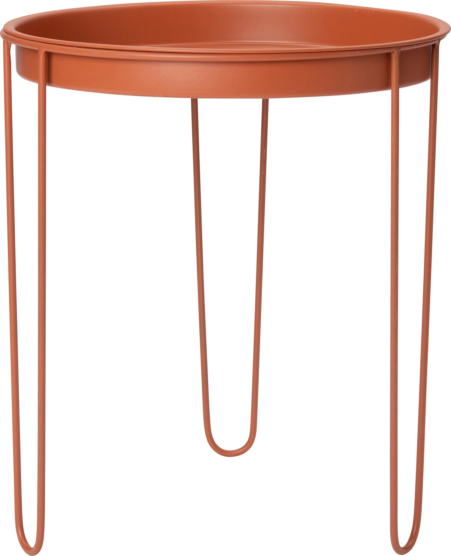 Intratuin bijzettafel Tray terracotta D 32 H 34 cm