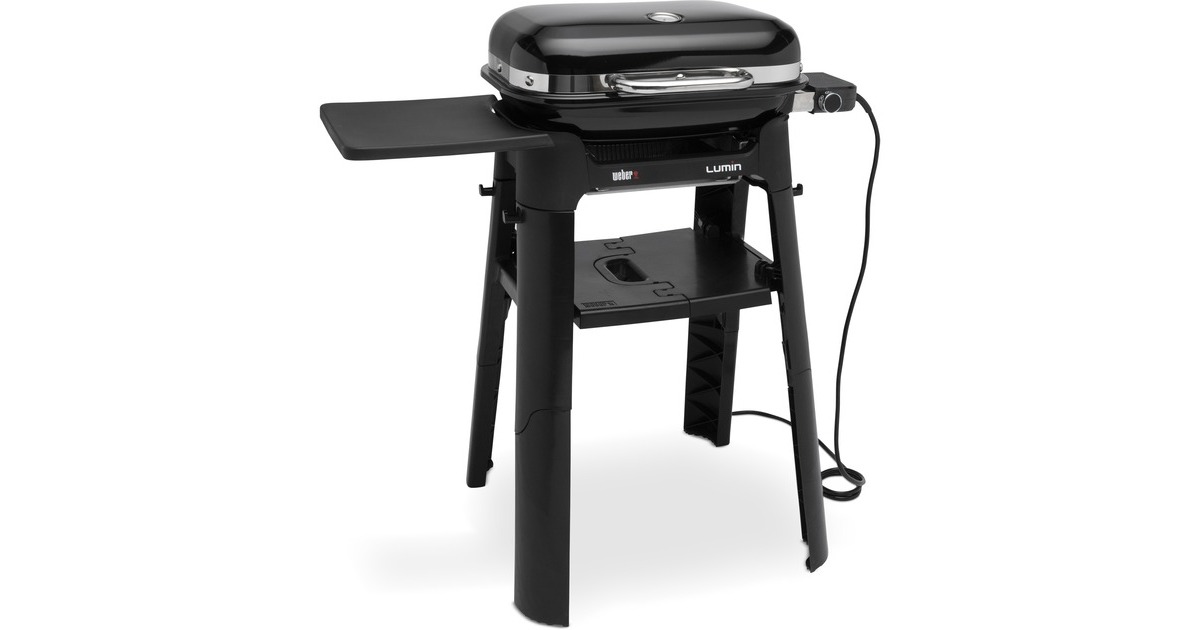 WeberLumin Compact-elektrische barbecue met onderstel  (Zwart)