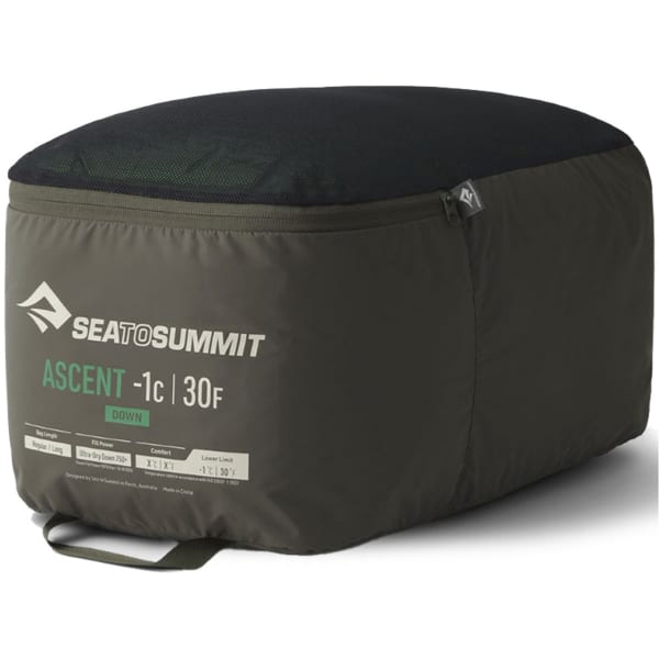 Sac de couchage SEA TO SUMMIT ASCENT -1C/30F DOWN SLEEPING BAG GREEN