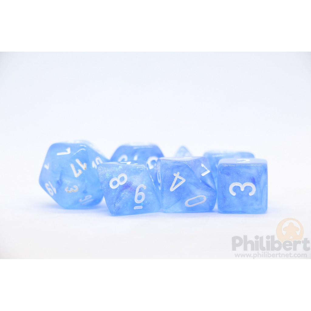 Set de 7 Dés JDR Chessex : Borealis