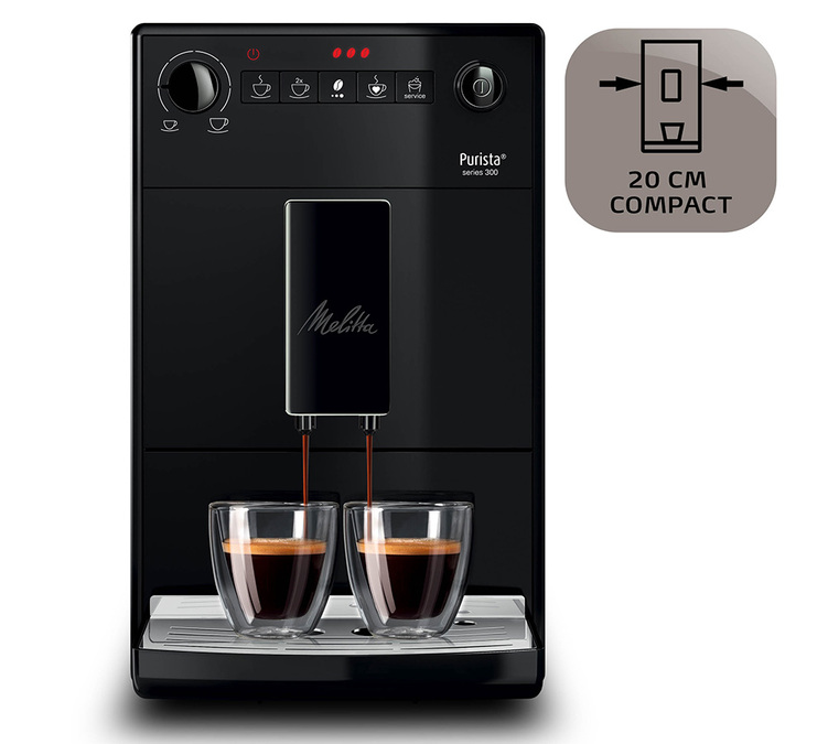 MELITTA Purista® F230-002 Pure Black Exclusive Garantie 3 ans Coloris:Noir