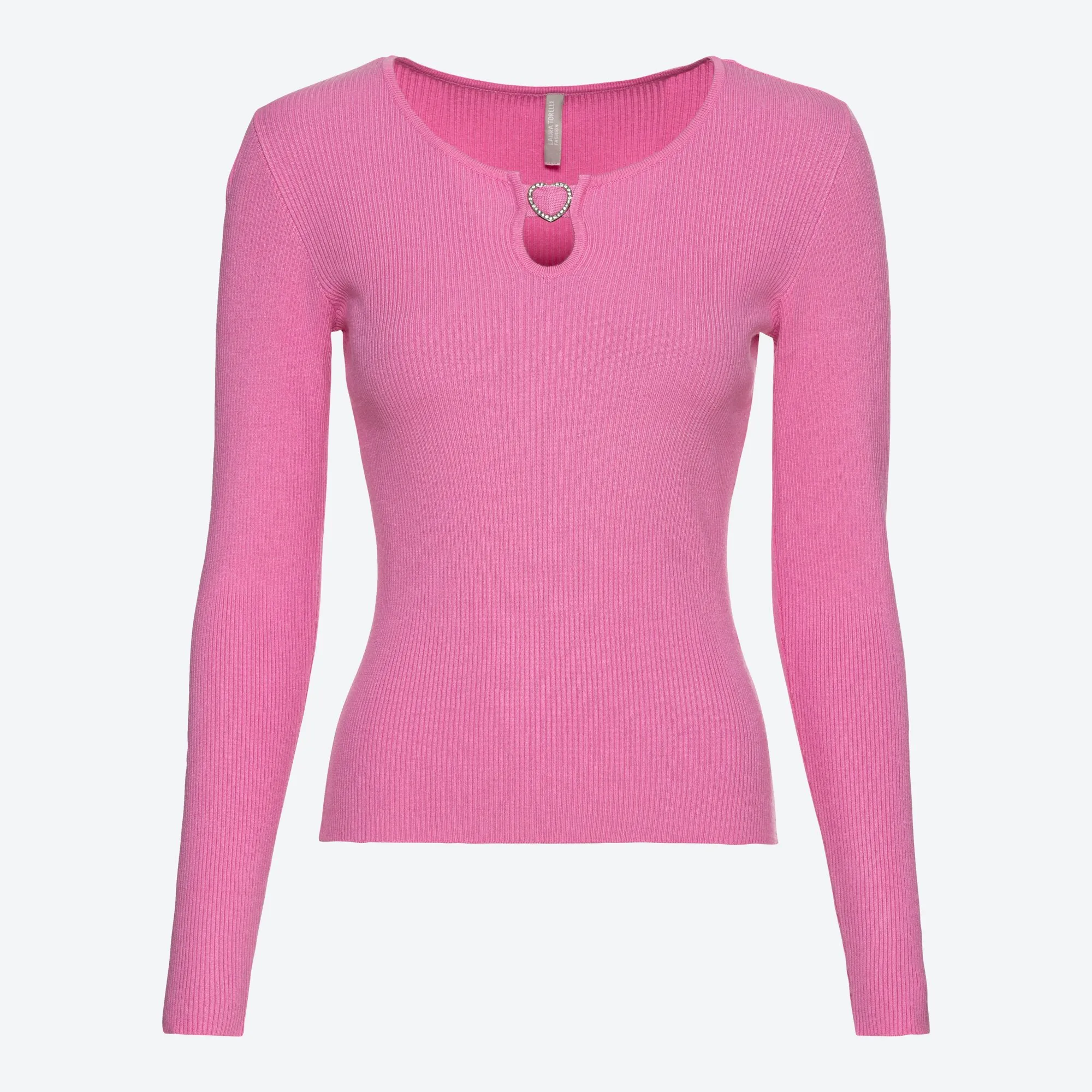 Damen-Pullover mit Metall-Herz