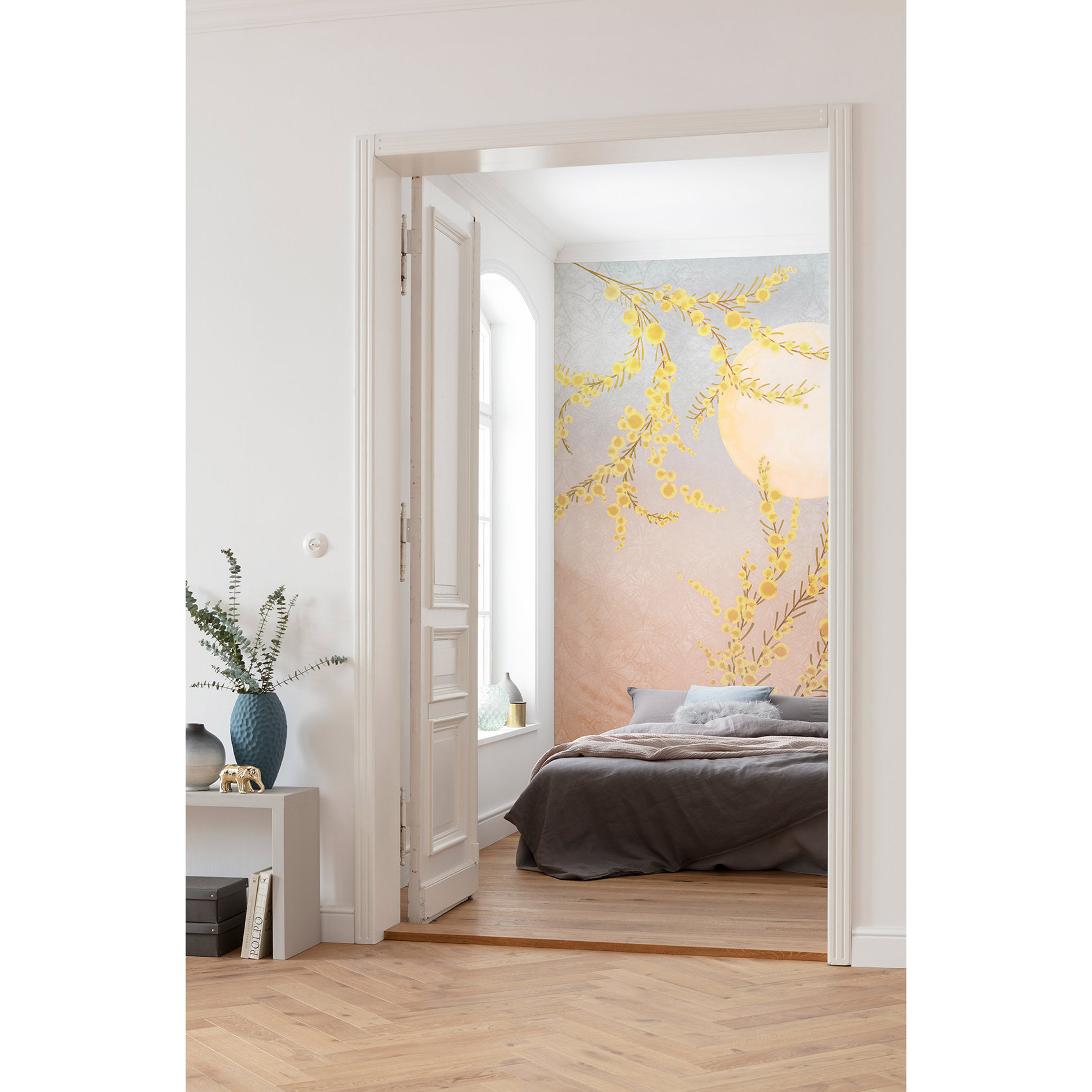 Vlies-Fototapete SOL - gelb-rot-braun - 200x250 cm