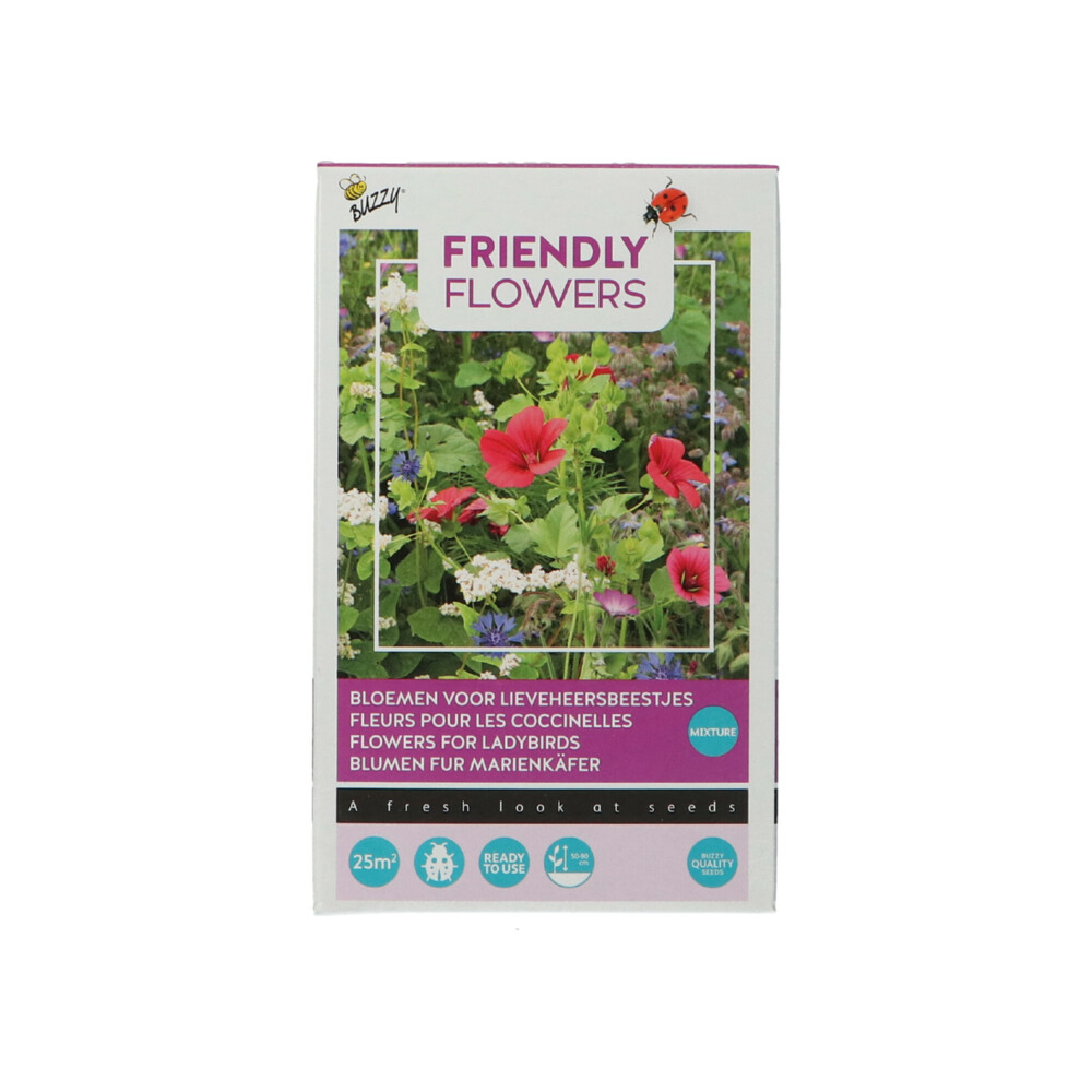 Buzzy Strooidoosje Friendly Flowers Lieveheersbeestjes 25 m²