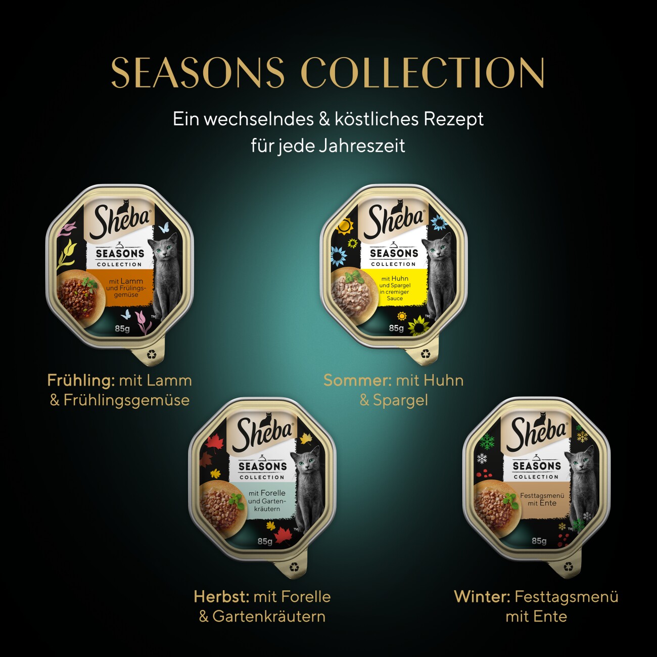 Sheba Seasons Collection wechselnde Sorten 22x85 g