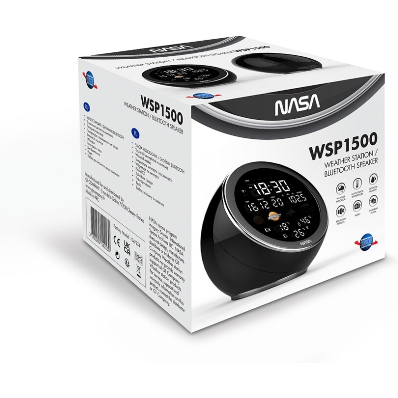 Radio-réveil Nasa WSP 1500BK Noir