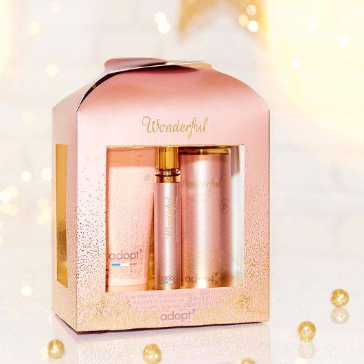 Wonderful - Coffret chalet eau de parfum 30ml + gel douche + lait corps