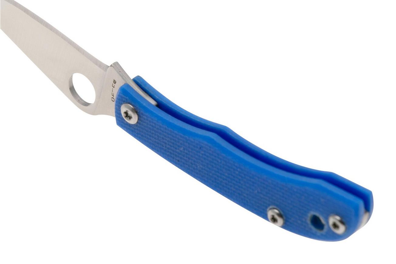 Spyderco Honeybee Blue G10 C137GBLP sleutelhangerzakmes