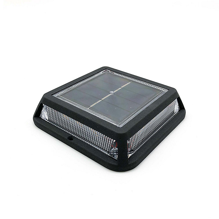 Lot 2 balises solaire LED intégrée Quadry Lumisky noir IP44 60lm 2V blanc chaud