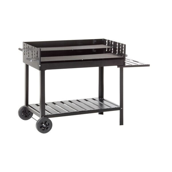 Grillwagen ATLANTA - schwarz - 2x 98x28 cm