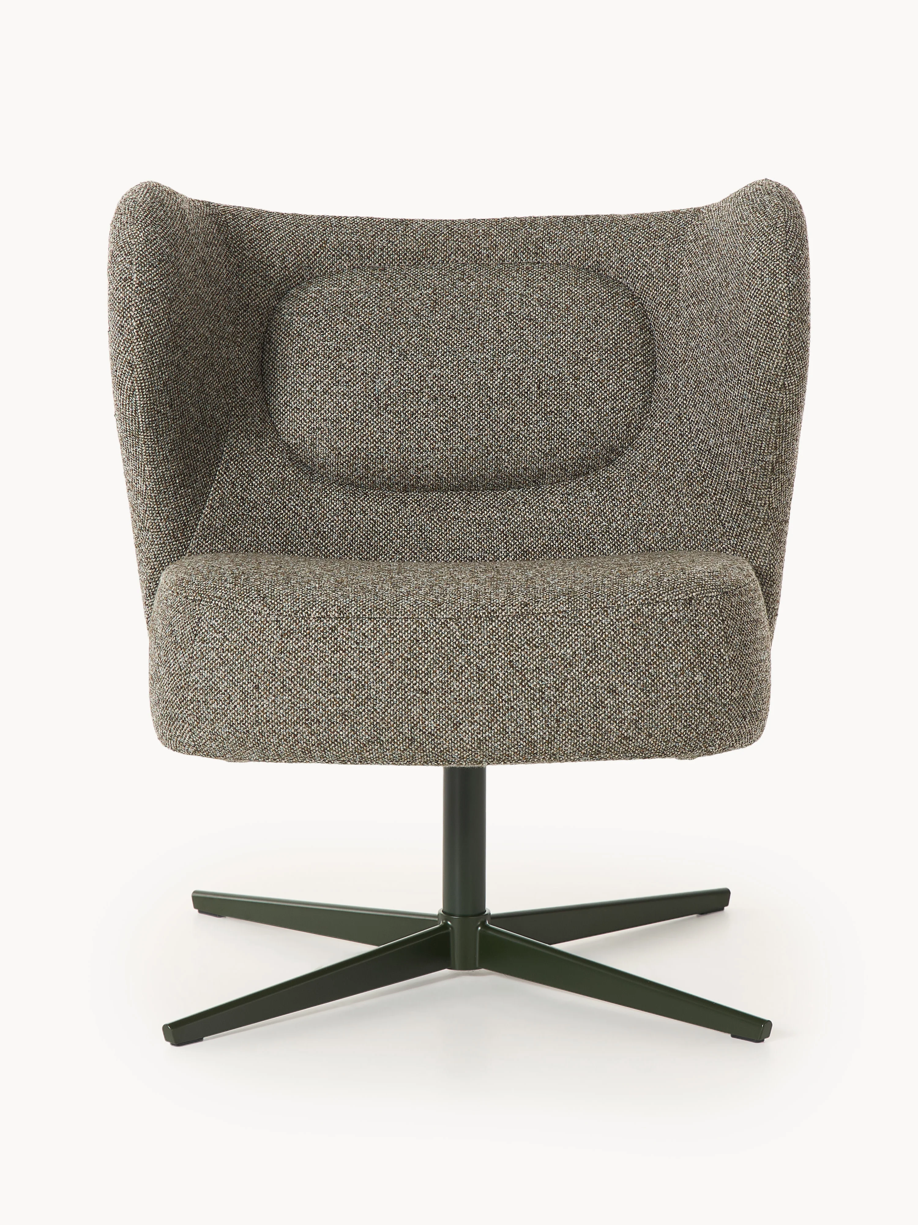Bouclé draaibare loungefauteuil Ines