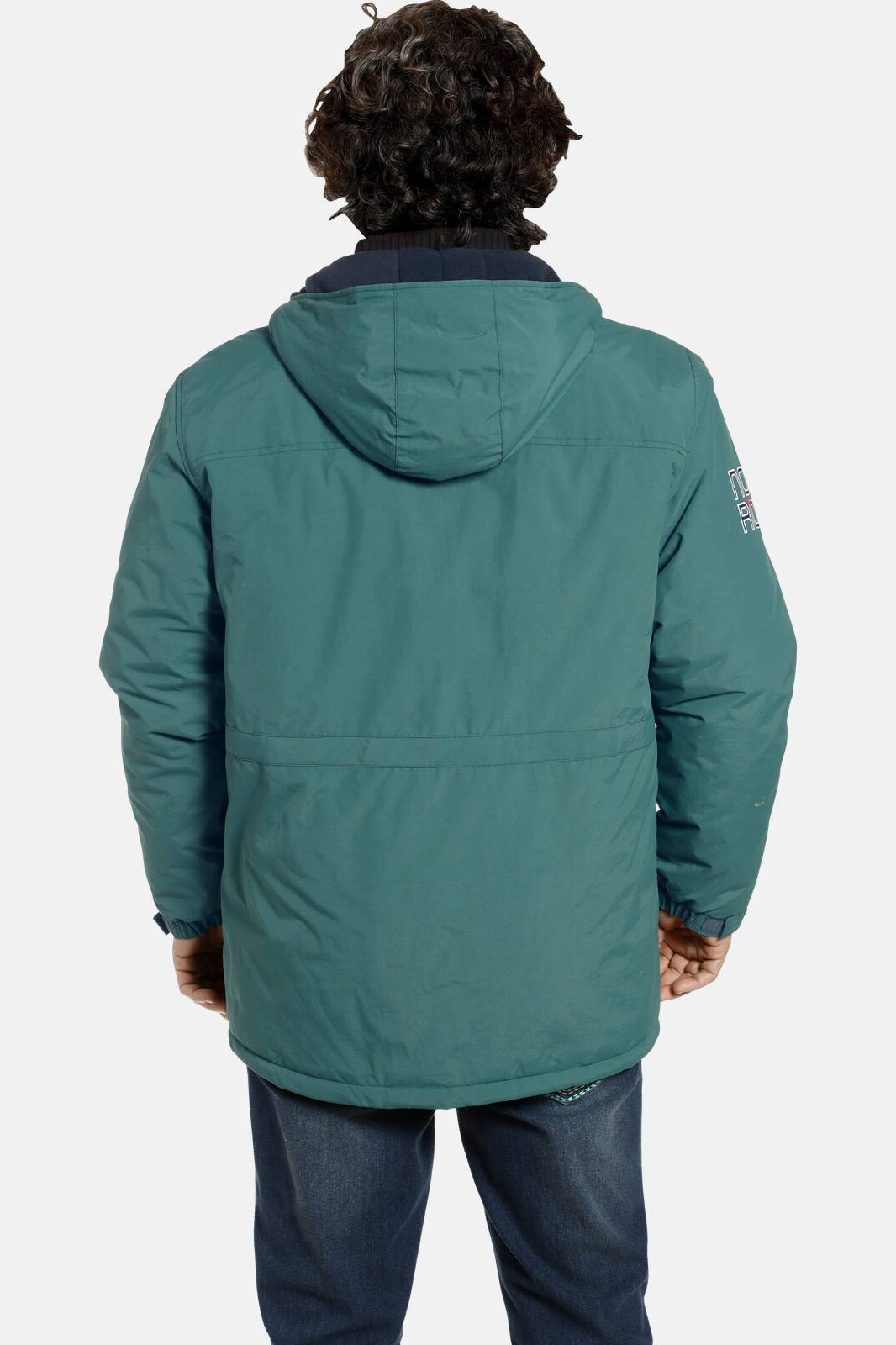 Jan Vanderstorm jas EVIND Plus Size petrol