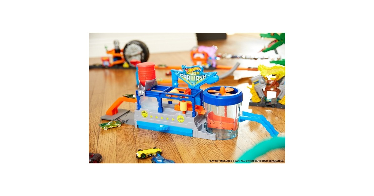 Hot WheelsCity - Mega Car Wash Speelset