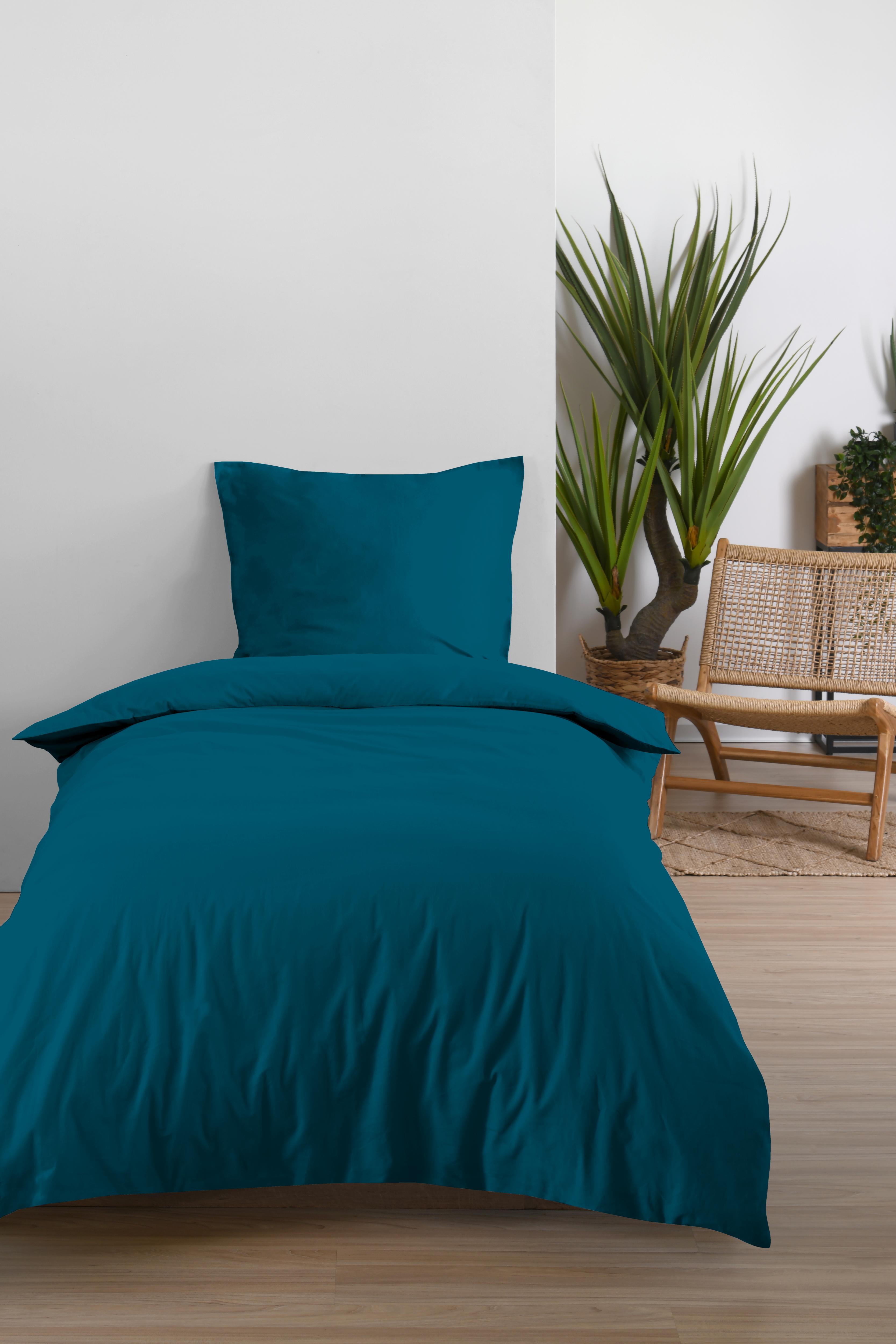 EDEN HOUSSE COUETTE 160X210CM PETROLE