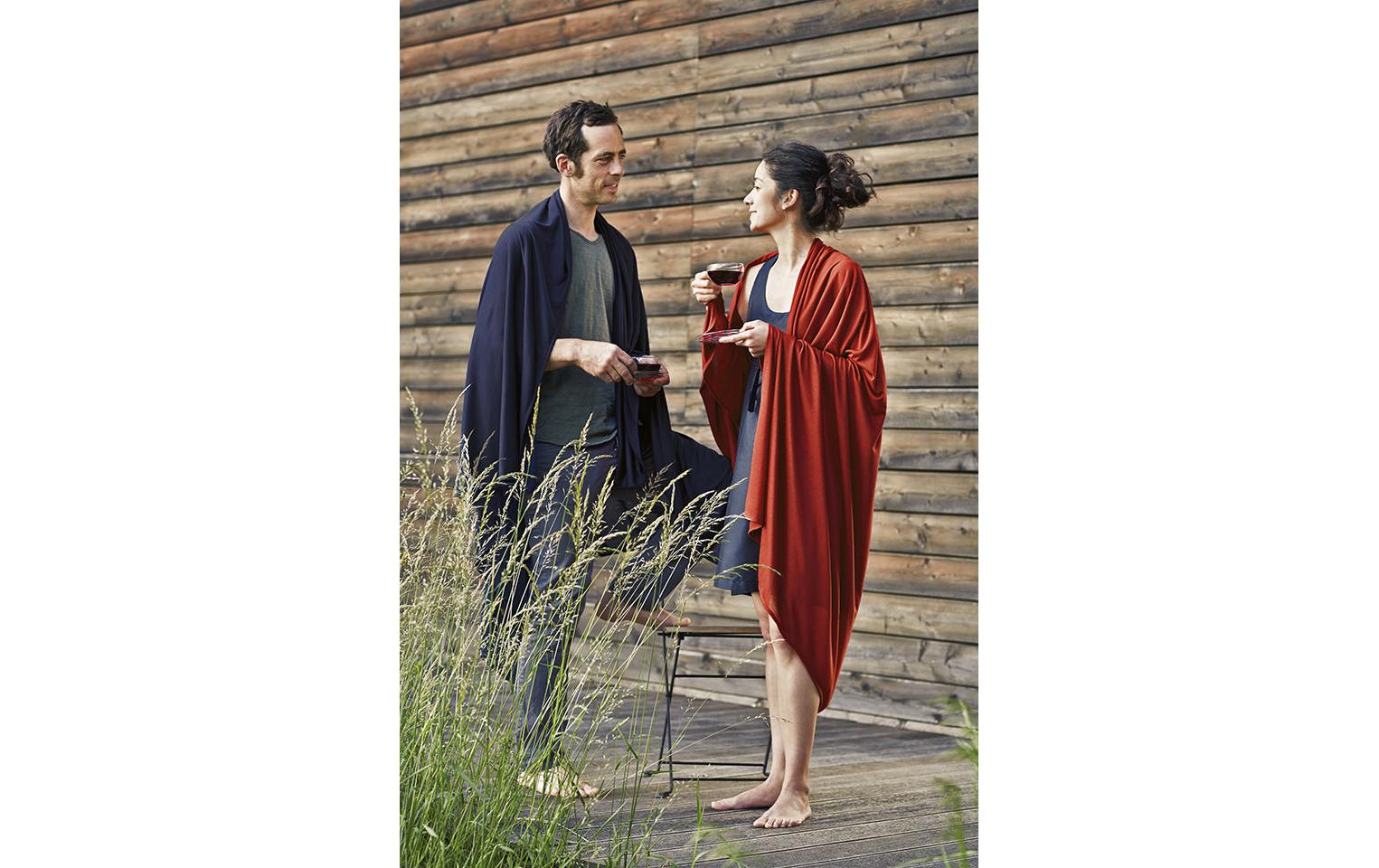 Reisedecke Merino Wool/Silk Travel Blanket, BraunDecke
