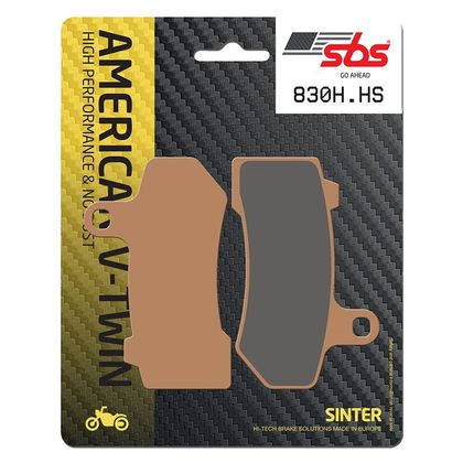 Plaquettes de freins SBS 830H.HS Sinter Métal Fritté Avant