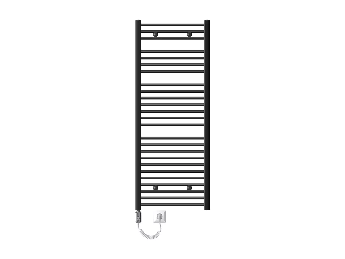 Radiateur de Salle de Bain Sahara Électrique avec Élément Chauffant 1200W, 600x1500 mm
