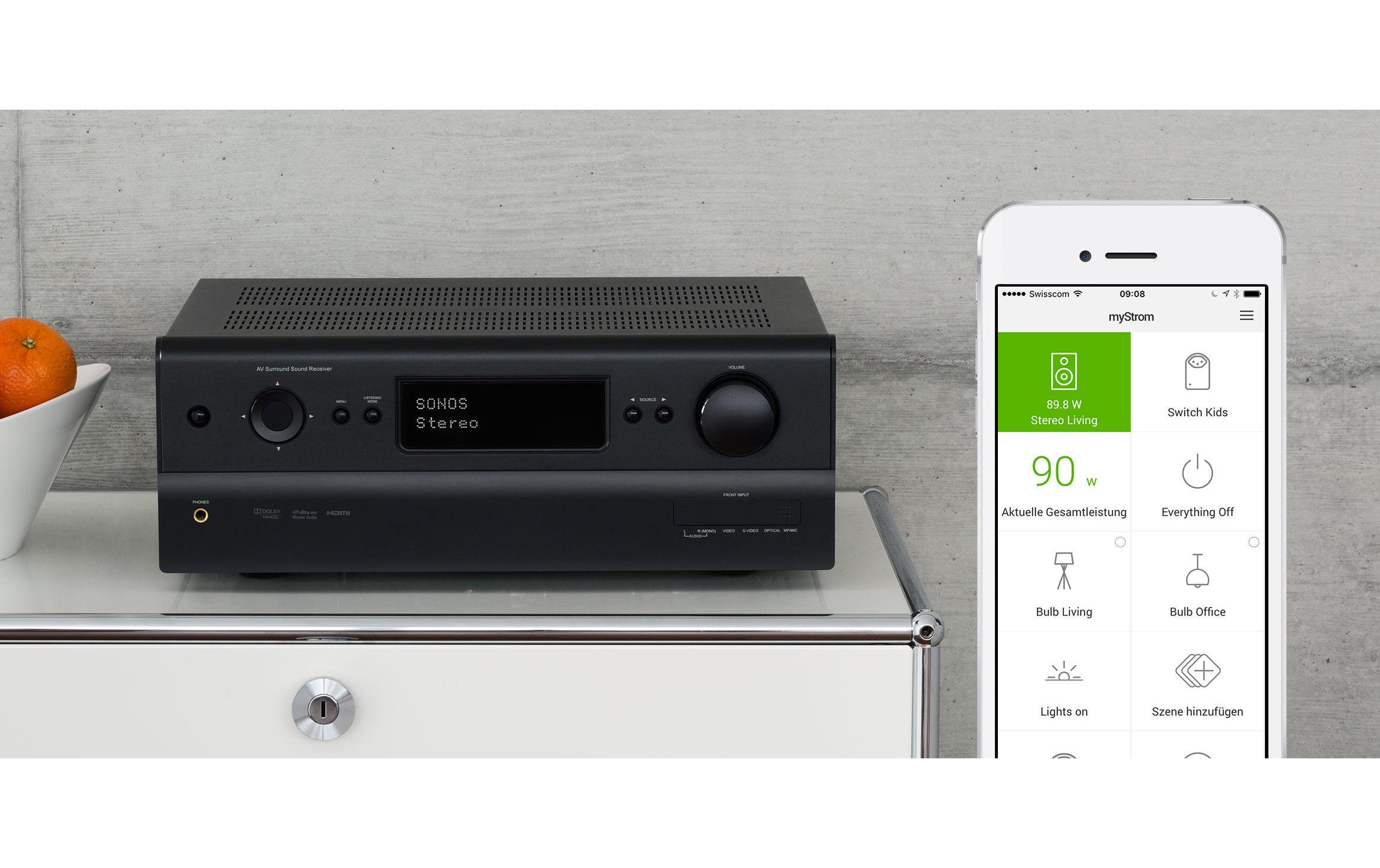 Smartplug WLAN Energy Control Switch 2Energy Control Switch mit Temperatursensor und Apple HomeKit-Zertifizierung
