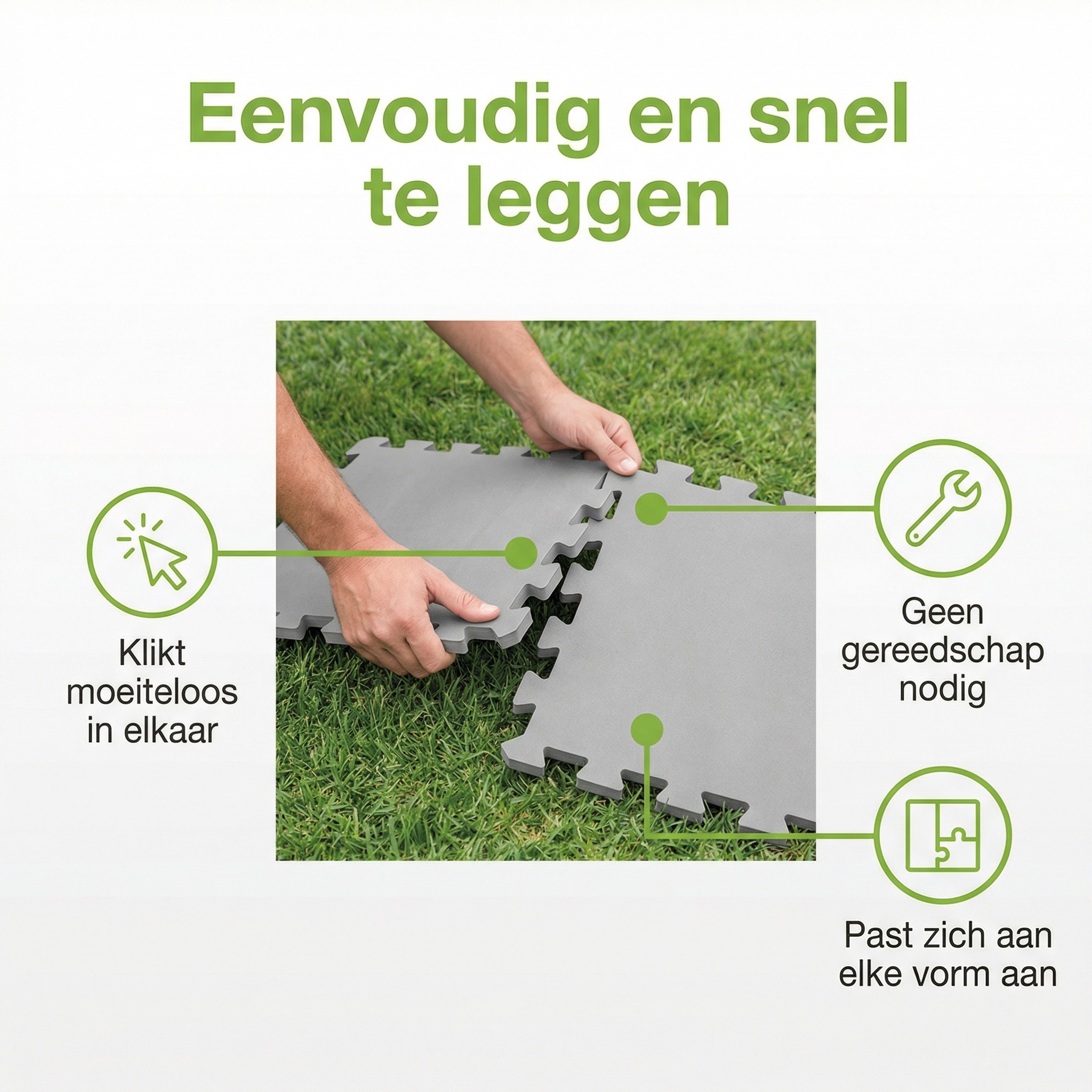 Intex 50 x 50 cm Grey zwembadtegel - Set van 8