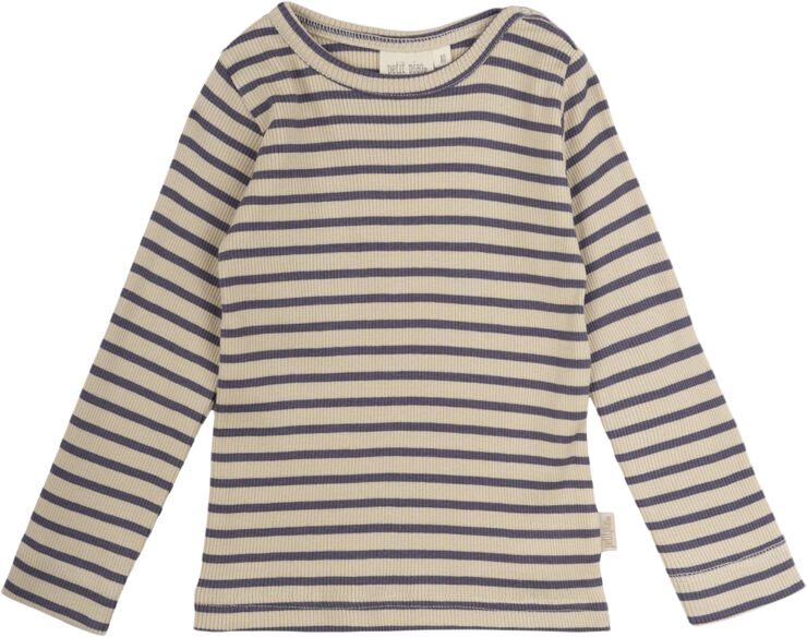 PETIT PIAO T-shirt L/S Modal Striped Dusty violet/dark