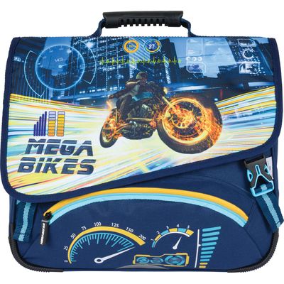 Cartable Megacars / Megabikes - 38 cm - 2 compartiments - 2 modèles disponibles - Oberthur