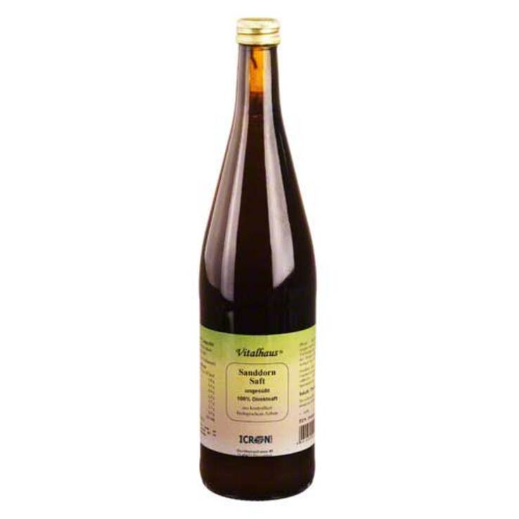 Sanddorn Saft pur kbA Vitalh, 750 ml