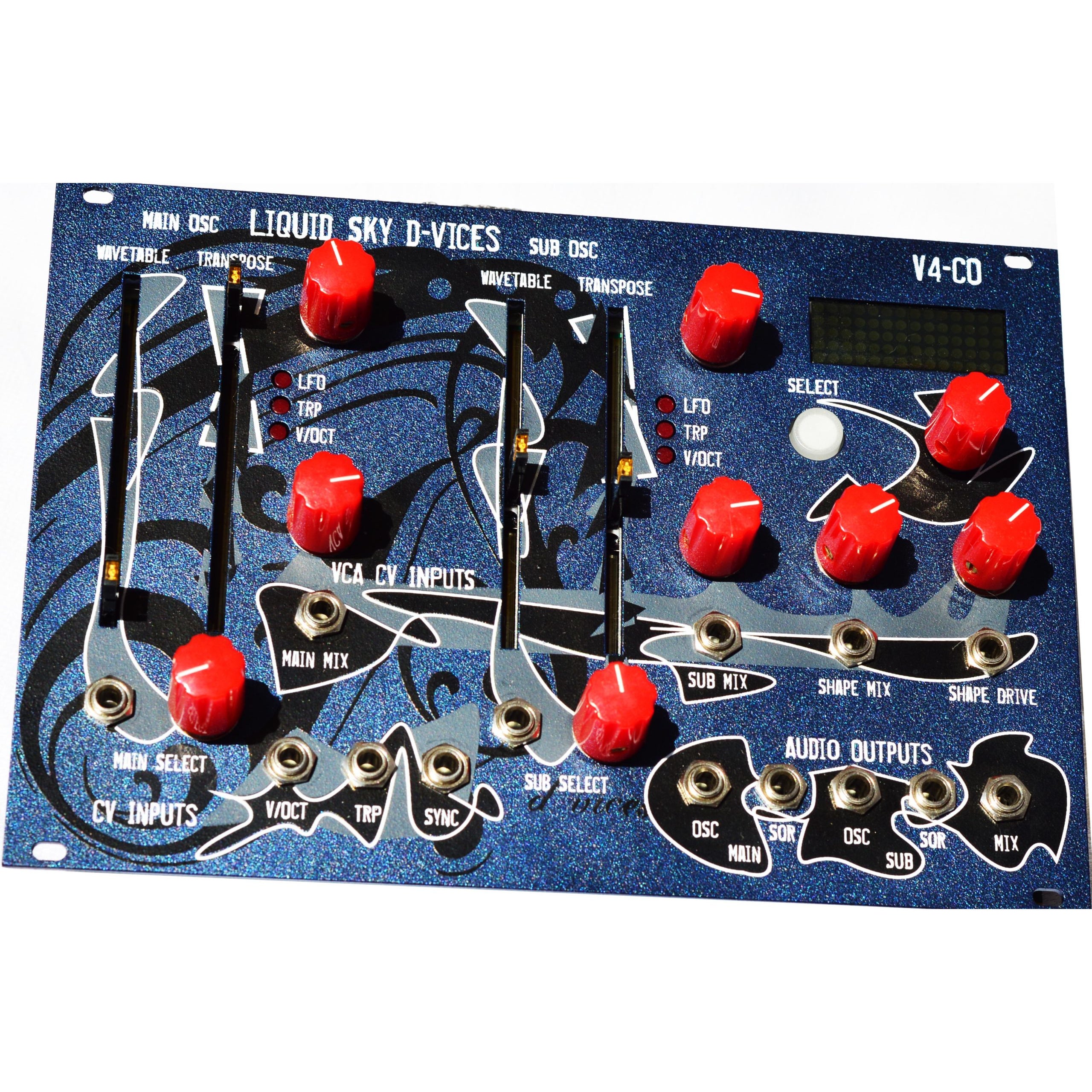 Liquid Sky d-vices V4CO Red Knob Limited Edition eurorack module