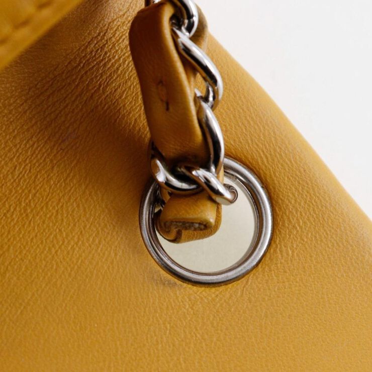 Chanel Vintage Chanel Crossbody Bag Yellow